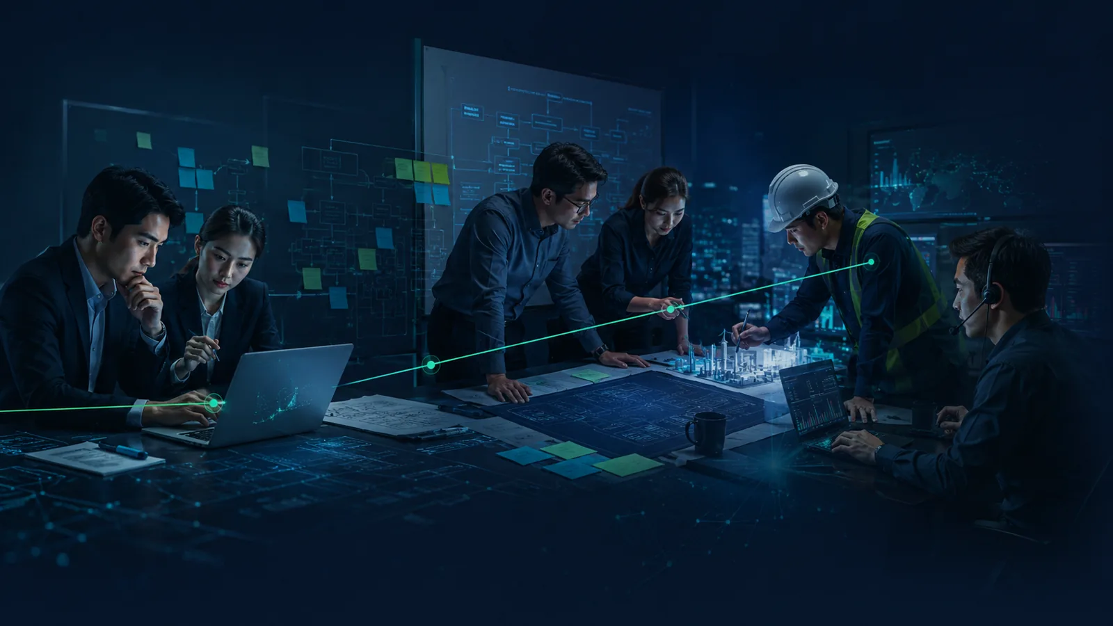 Axton Group planning workflow across digital systems and engineering delivery