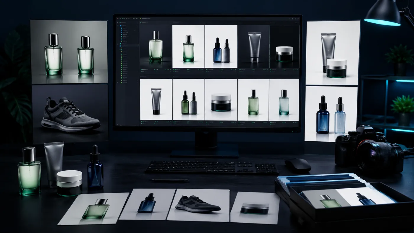 Finished product image asset set prepared for catalog, campaign, and e-commerce delivery